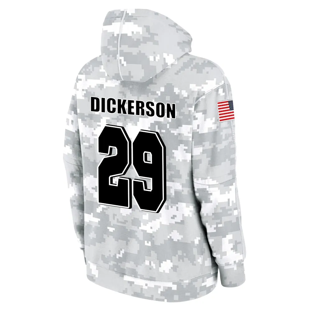 #29 Dickerson Salute to Players Hoodie Los Angles Rams Fashion Fan Hoodies Fall Fleece Tops American Football Fan Gifts