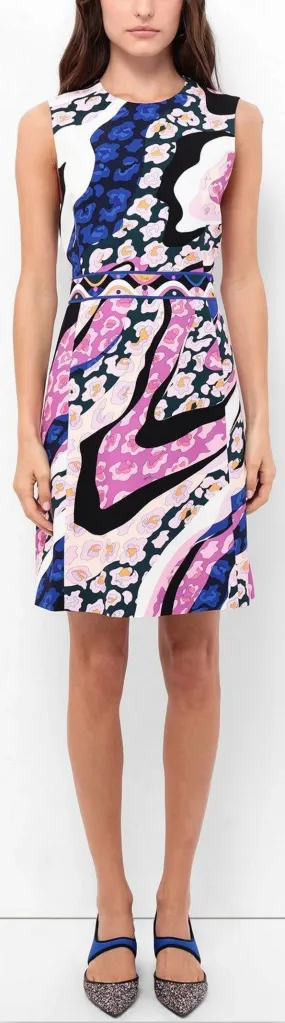Abstract Print Mini Dress