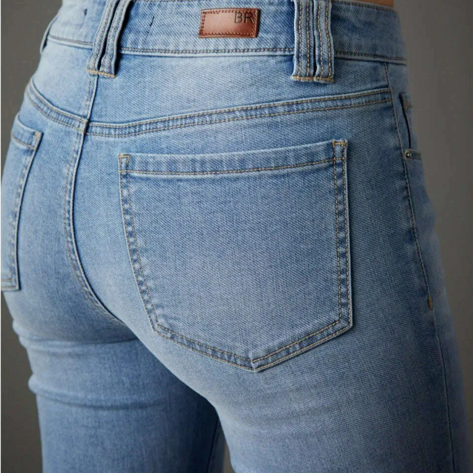 Blue Revival - Recycled Ava Mid Rise Crop Boot Jean - Athens