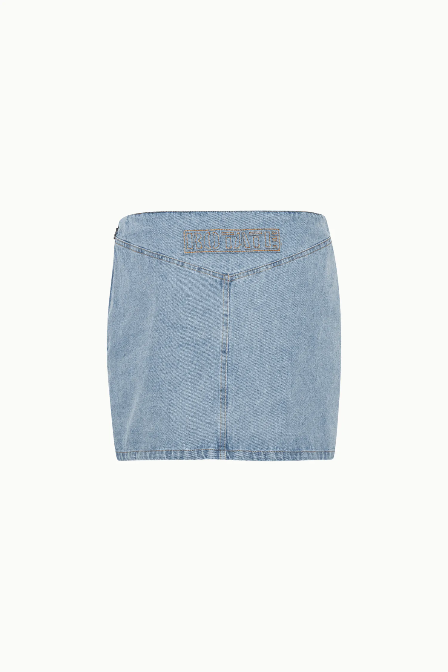 Denim Laced Mini Skirt