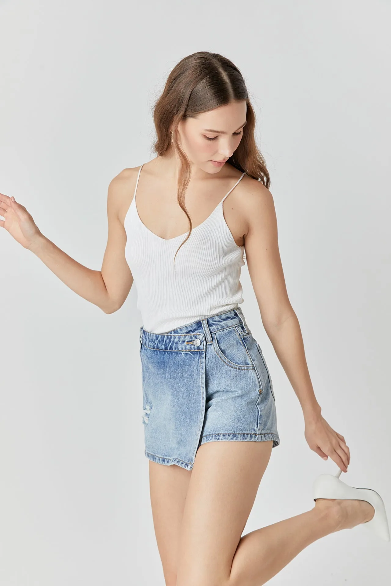 Denim Skort