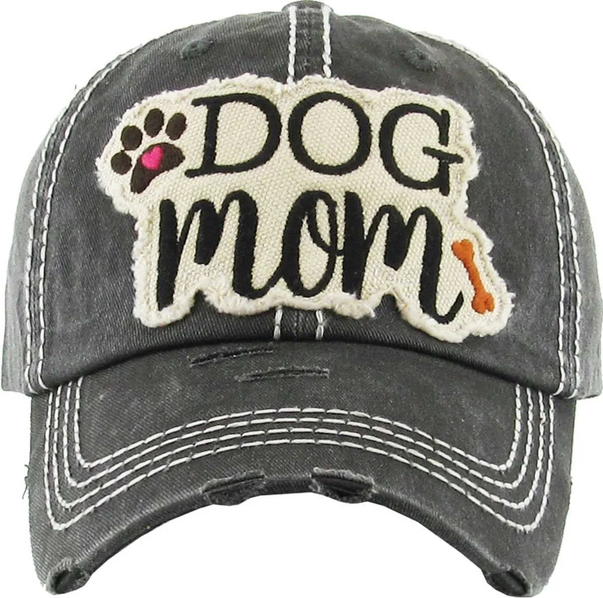 Dog mom hat washed vintage kbv1140