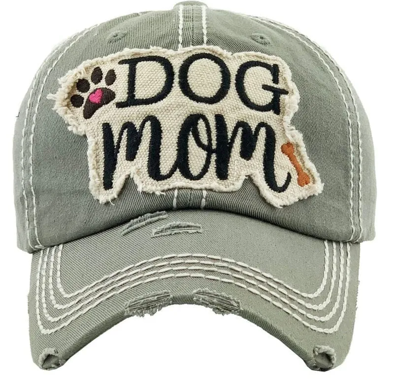 Dog mom hat washed vintage kbv1140