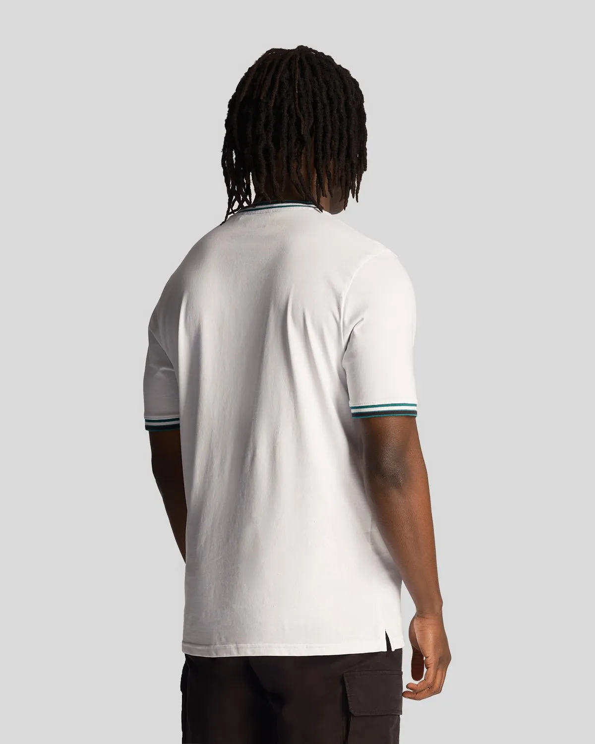 Embroidered Tipped T-Shirt