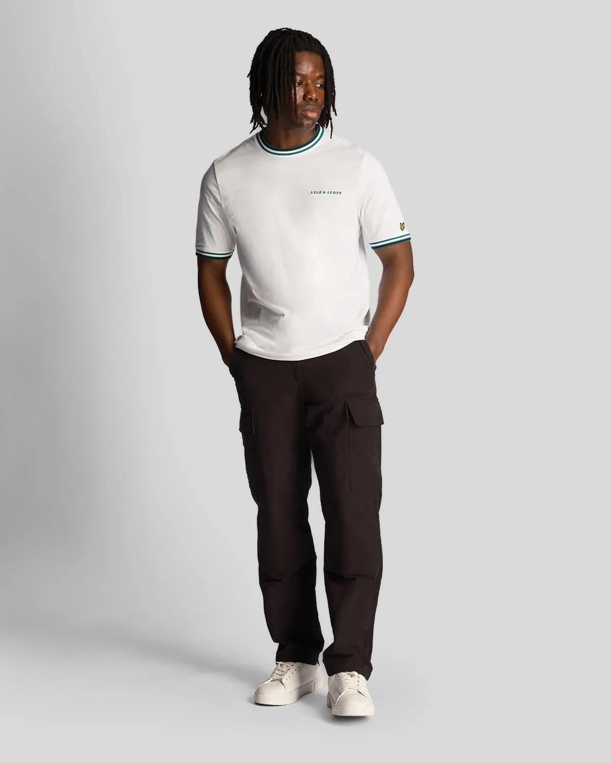 Embroidered Tipped T-Shirt