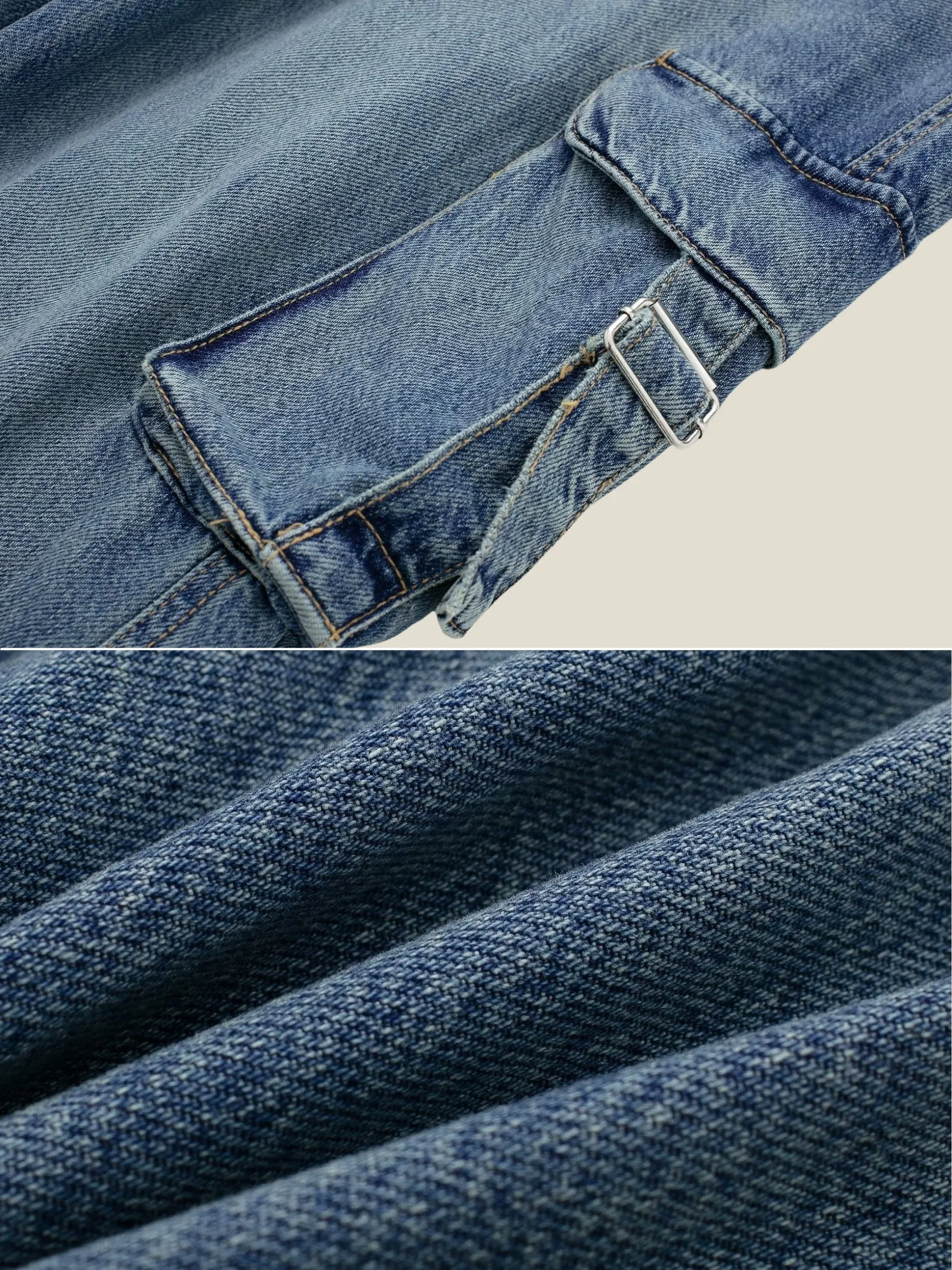 Logyn Cargo Denim Jumpsuit