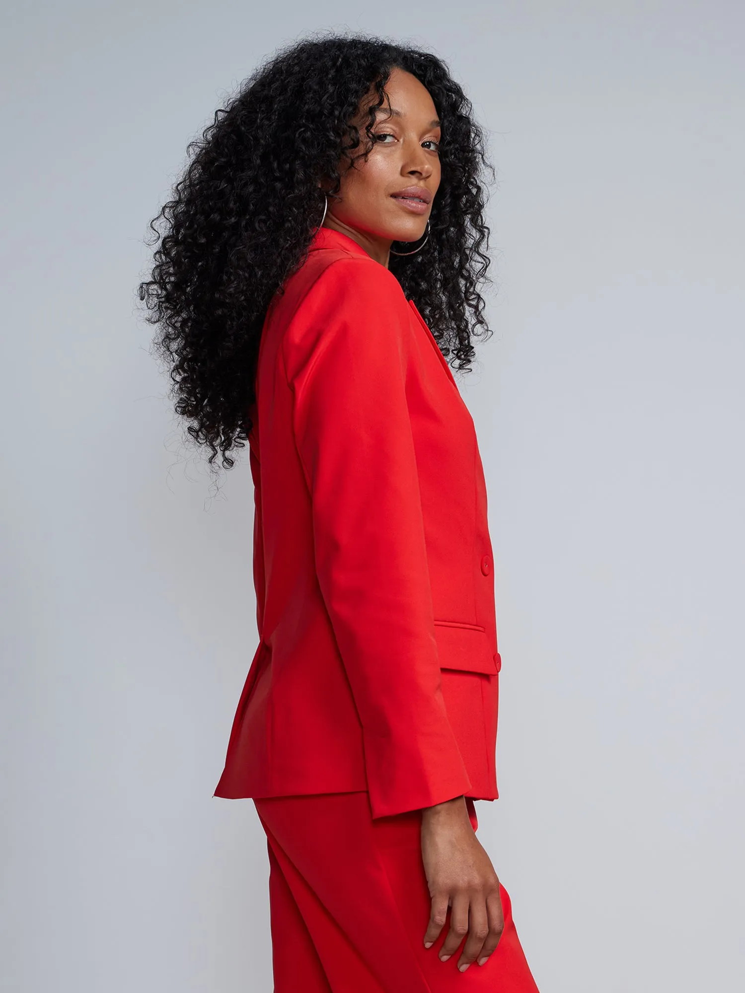Long Sleeve Double Breasted Blazer