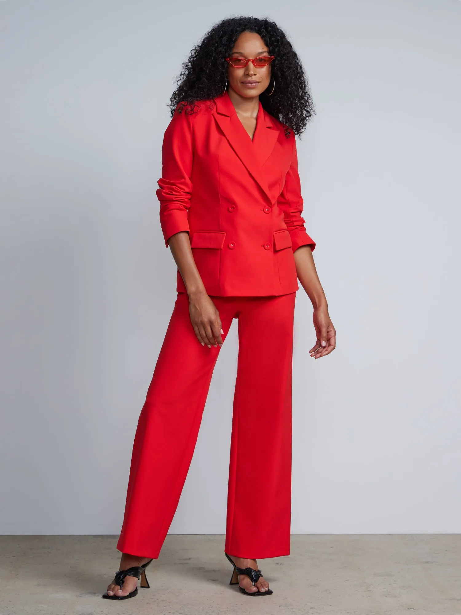 Long Sleeve Double Breasted Blazer