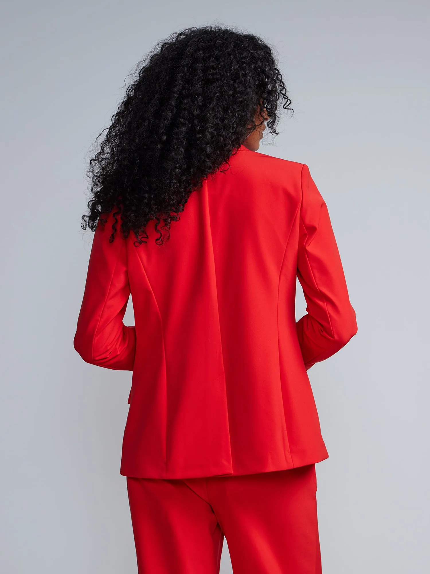 Long Sleeve Double Breasted Blazer