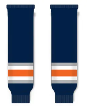 Modelline 2010s Kamloops Blazers Navy Knit Ice Hockey Socks