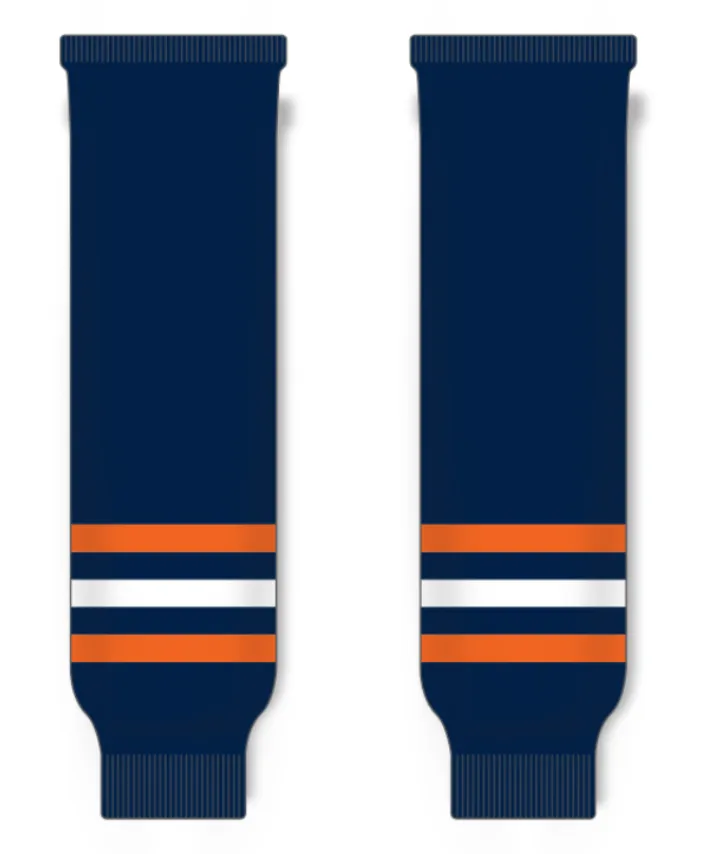 Modelline Kamloops Blazers Navy Knit Ice Hockey Socks