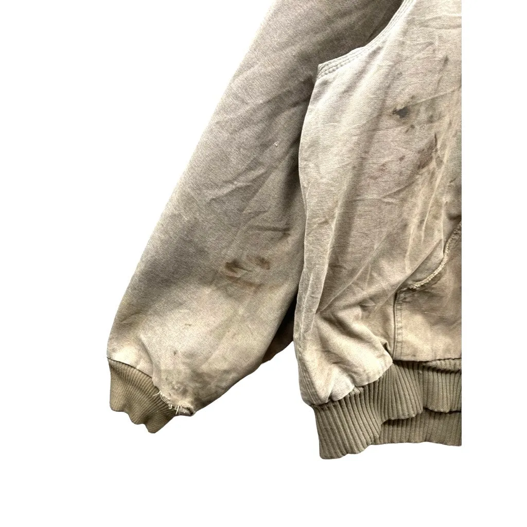 Vintage Carhartt Distressed Canvas Zip Up Jacket